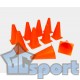 Конусы для разметки GCsport 23см (в комплекте 10 конусов)