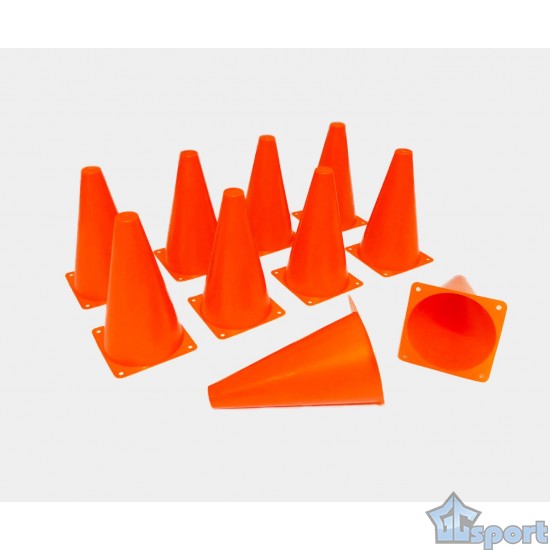 Конусы для разметки GCsport 23см (в комплекте 10 конусов)