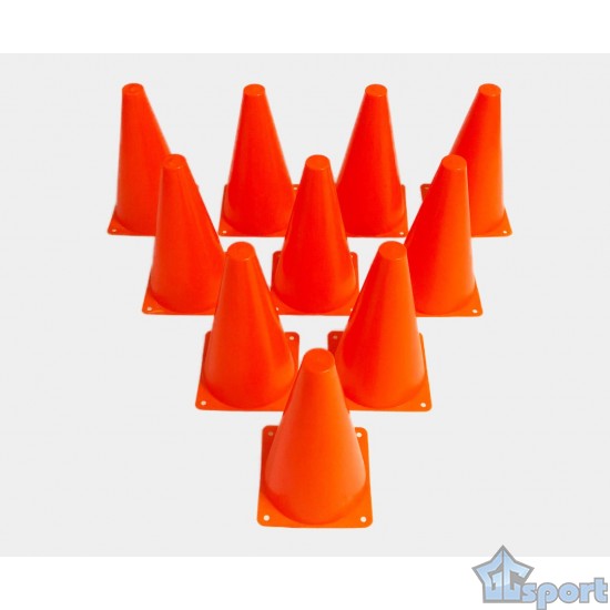 Конусы для разметки GCsport 23см (в комплекте 10 конусов)
