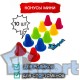 Конусы для роликов GCsport (в комплекте 10 конусов), цветные