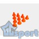 Конусы для роликов GCsport (в комплекте 10 конусов), оранжевые