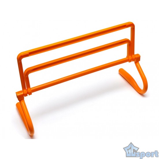Барьер для скоростного бега тренировочный регулируемый (три уровня высоты), оранжевый, для футбола и фитнеса, GCsport
