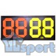 Информационное двухстороннее табло GCsport для футбола 38×84 см