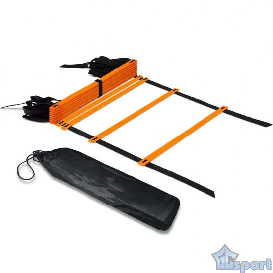 Лестница координационная GCsport 6 метров (оранжевая) в чехле