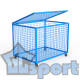 Корзина для хранения мячей передвижная (75х105х75см) сетка, GCsport