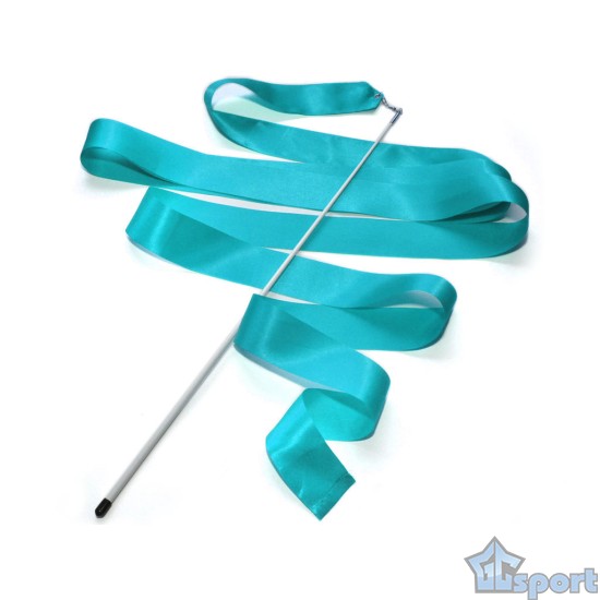 Лента для художественной гимнастики Go Do с палочкой, голубая (палочка 56 см, лента 6 м)