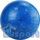 Мяч для художественной гимнастики TORRES диаметр 15 см, ПВХ, синий с блестками