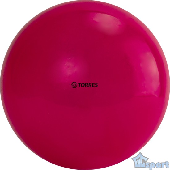 Мяч для художественной гимнастики TORRES диаметр 15 см, ПВХ, розовый