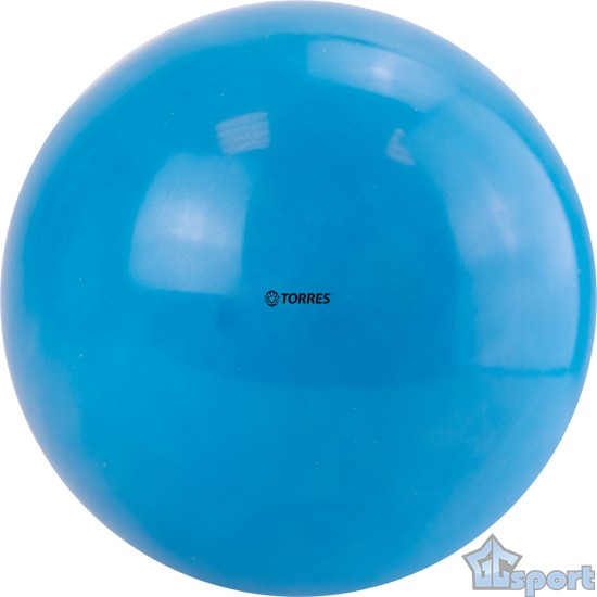 Мяч для художественной гимнастики TORRES диаметр 15 см, ПВХ, голубой