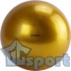 Мяч для художественной гимнастики TORRES диаметр 15 см, ПВХ, золотой
