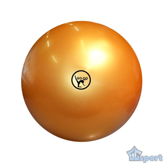 Мяч для художественной гимнастики GO DO. Диаметр 15 см. Золотой.