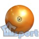Мяч для художественной гимнастики GO DO. Диаметр 15 см. Золотой.