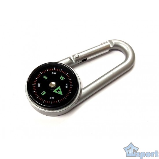 Компас дисковый жидкостной с карабином