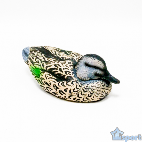 Чучело утки Чирок спящий, сминаемое