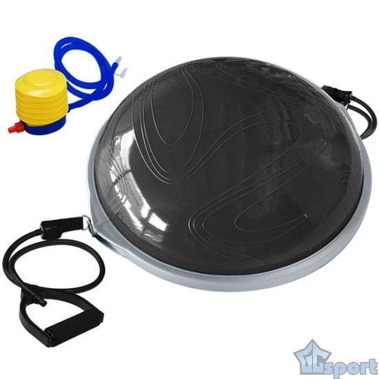 Полусфера GCsport BOSU ELITE v2 гимнастическая, 63см., (черная)