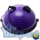 Полусфера BOSU GCsport Color гимнастическая, 58см., (фиолетовая) в комплекте с эспандером и насосом