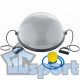 Полусфера BOSU GCsport Color гимнастическая, 58см., (серая) в комплекте с эспандером и насосом