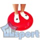 Диск спортивный массажный GCsport Breath, диаметр 39см, красный (балансировочная подушка + тренажер для дыхания)