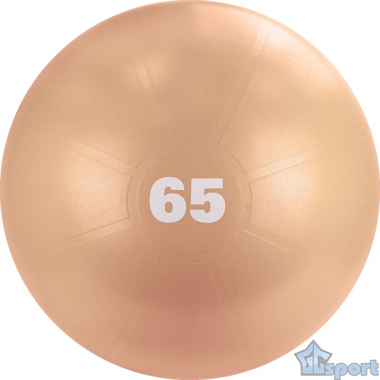 Мяч гимнастический 65см TORRES арт.AL122165PN, антивзрыв, с насосом, пудровый