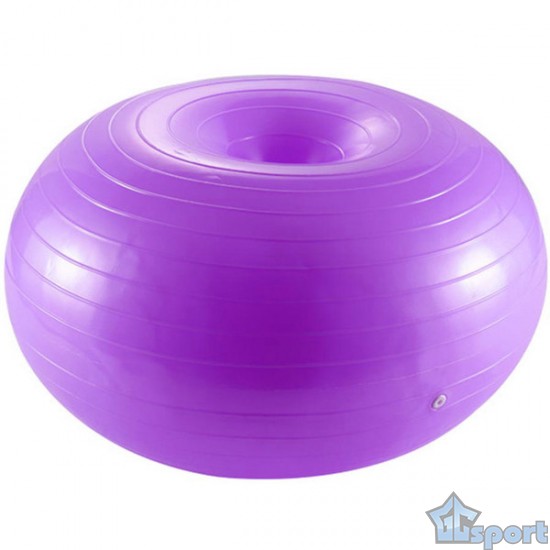 Мяч для фитнеса фитбол-пончик 60 см GCsport (фиолетовый)