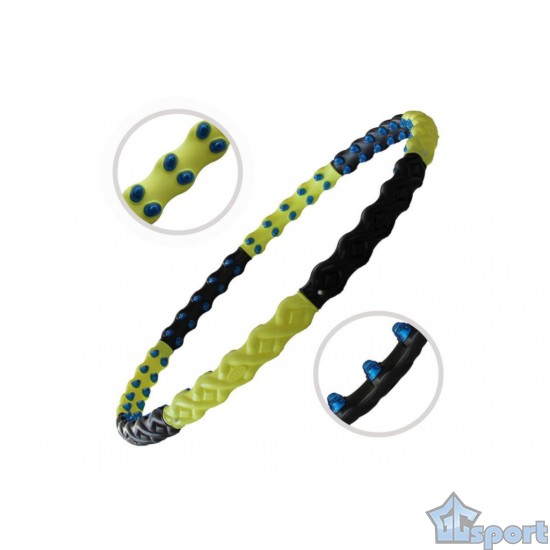 Хулахуп с массажными элементами обруч для похудения (вес 1650 гр) массажный, разборный, GCsport