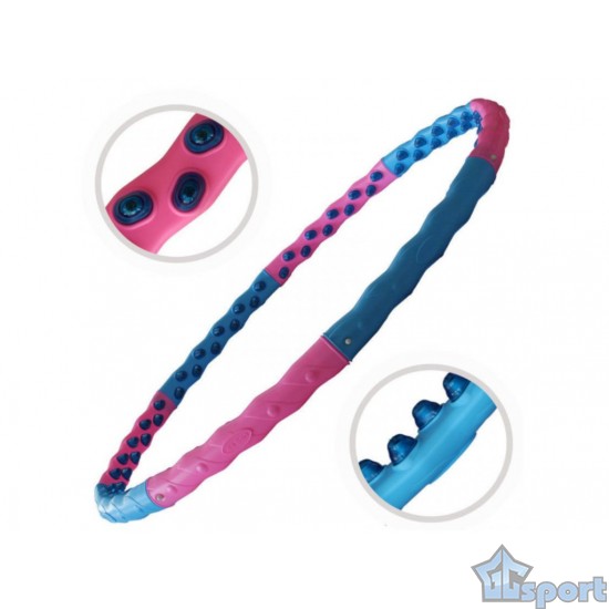 Хулахуп с массажными элементами обруч для похудения (вес 1100 гр) массажный, разборный, GCsport