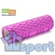 Валик ролик для фитнеса рельефный полый GO DO 29х10 см (Розовый)