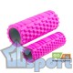 Комплект валиков роликов для фитнеса рельефные полые матрешка GO DO (Розовый)