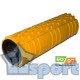 Валик ролик для фитнеса рельефный полый GO DO 45х14 см тип-2 (Оранжевый)
