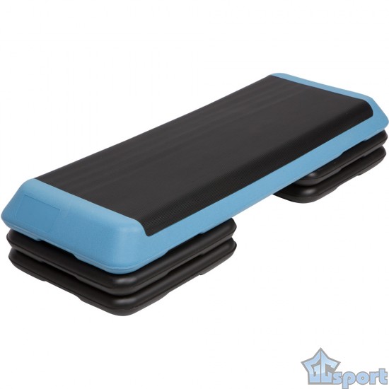 Степ доска GCsport PRO 3-х уровневая (синяя), (степ платформа)
