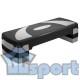 Степ доска GCsport Base 3-х уровневая (серая), (степ платформа)