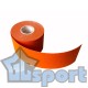 GCsport Кинезио тейп для лица и тела, пластырь спортивный кинезиотейп, бинт кинезиологический водостойкий самоклеящийся тейп, лента для спорта эластичная 5х500 см. оранжевый