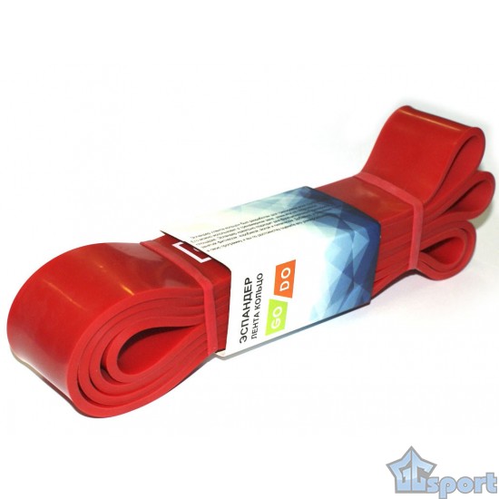 Эспандер лента кольцо GO DO (1 м х 45 мм) красный