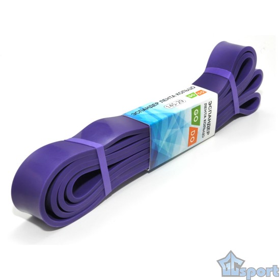 Эспандер лента кольцо GO DO (1 м х 29 мм) фиолетовый
