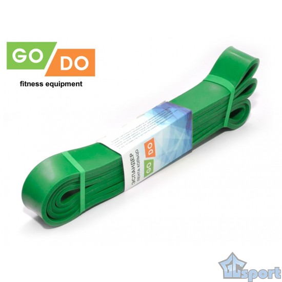 Эспандер лента кольцо GO DO 1 м × 21 мм зеленый