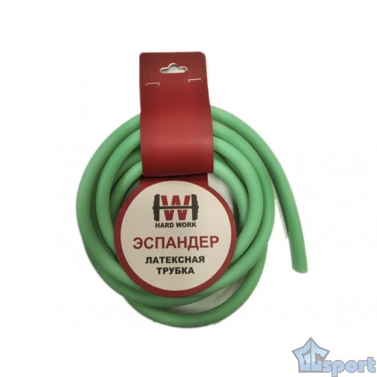 Эспандер латексная трубка Hard Work, зеленый