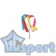 Султанчик детский GCsport на деревянной палочке с цветными лентами