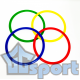 Набор плоских обручей 30 см GCsport для детского сада и спортивных игр