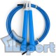 Скакалка скоростная GCsport 3,0 м. трос металл в ПВХ (синяя)