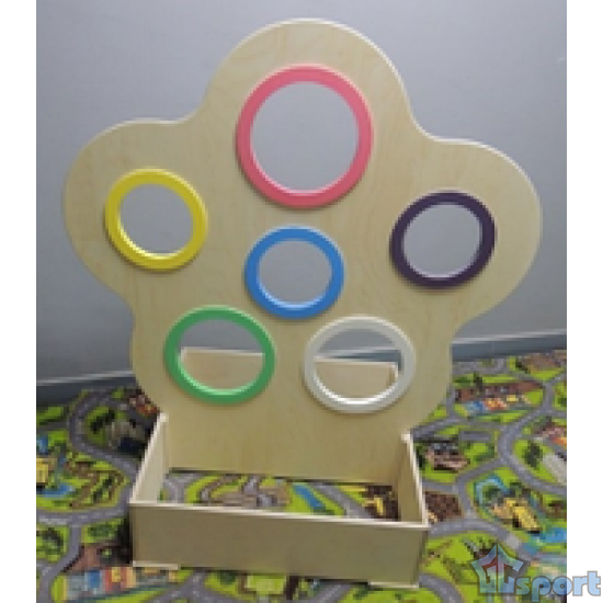 Стойка для метания мячей в цель "Цветочек"