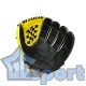 Перчатка для бейсбола (подростковая), тип-1, черно-желтая GCsport
