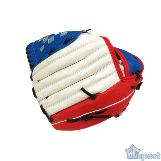 Перчатка для бейсбола (взрослая), тип-1, триколор GCsport