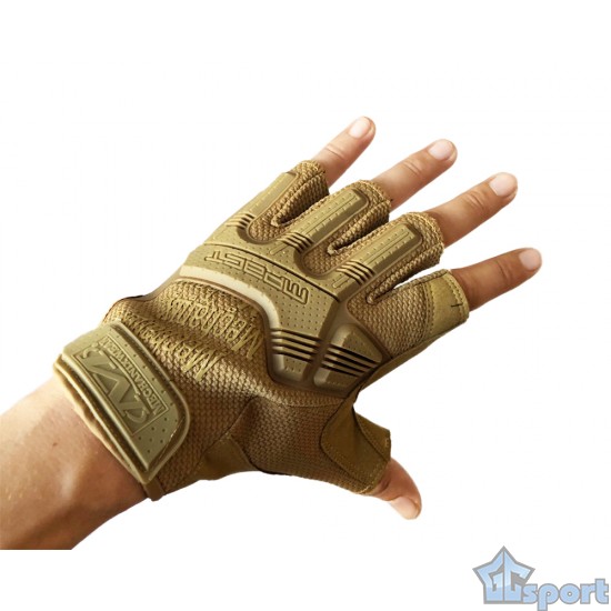 Велосипедные перчатки (велоперчатки) GCsport Tactic, коричневые