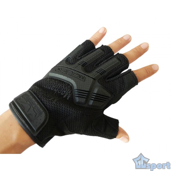 Велосипедные перчатки (велоперчатки) GCsport Tactic, черные