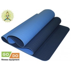 Коврик для йоги и фитнеса перфорированный GO DO 6MM синий