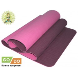 Коврик для йоги и фитнеса перфорированный GO DO 6MM фиолетовый