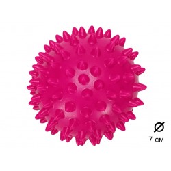 Мяч массажный надувной 7см малиновый
