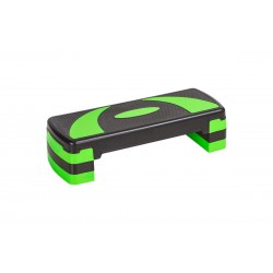 Степ доска GCsport Base 3-х уровневая (зеленая), (степ платформа)