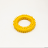 Кольцо массажное с шипами 110мм, желтое