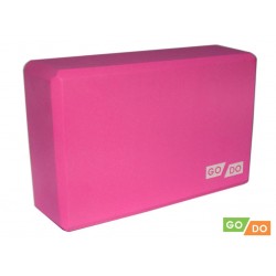 Кирпичик для йоги GO DO розовый